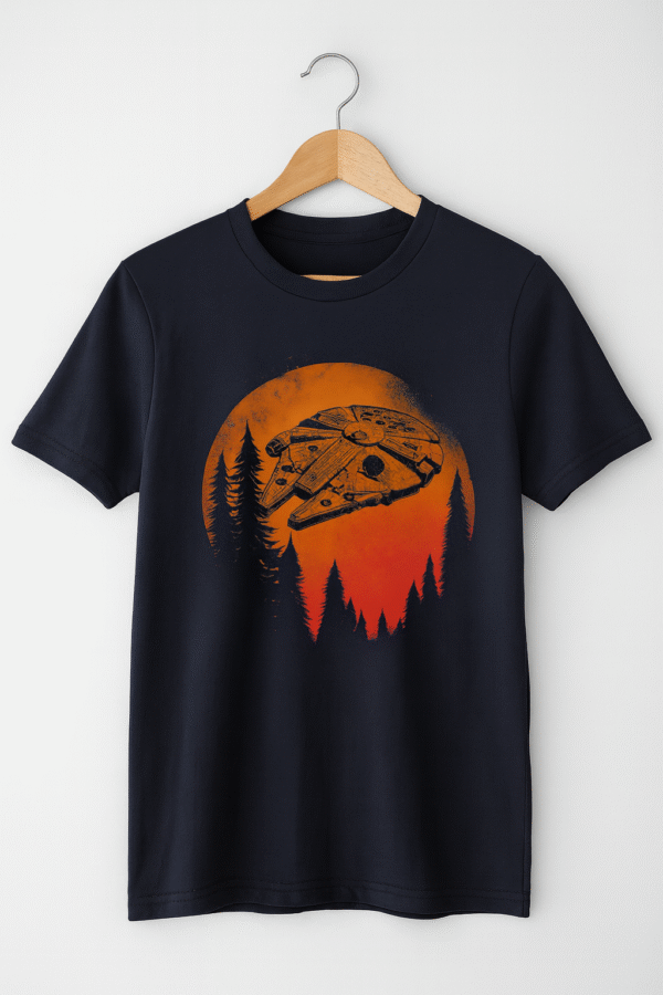 Spaceship Silhouette Soaring